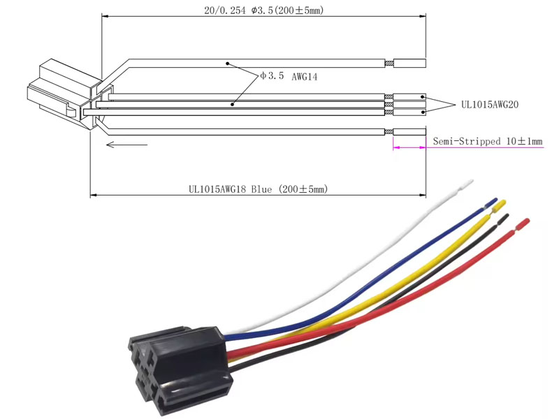 5 pin relay harness